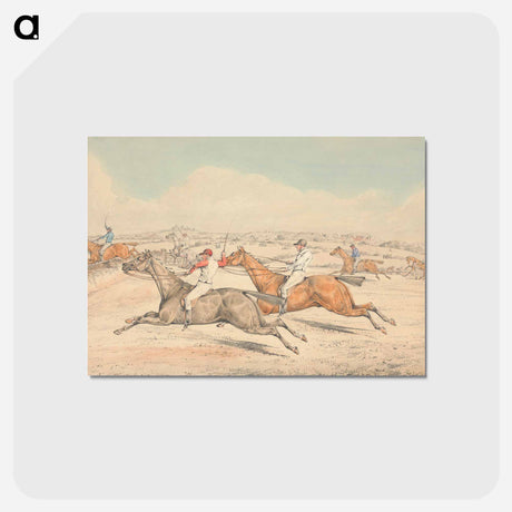 アートポストカード-Steeplechasing: The Field Coming up to a Ditch
 - イェール大学アートギャラリー Postcard.
