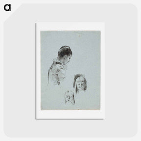 アートポストカード-(unknown) part of a sketchbook - アルバート エーデルフェルト Postcard.