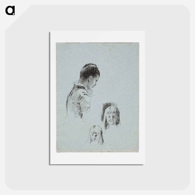 アートポストカード-(unknown) part of a sketchbook - アルバート エーデルフェルト Postcard.