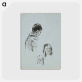 アートポストカード-(unknown) part of a sketchbook - アルバート エーデルフェルト Postcard.