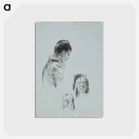 アートポストカード-(unknown) part of a sketchbook - アルバート エーデルフェルト Postcard.