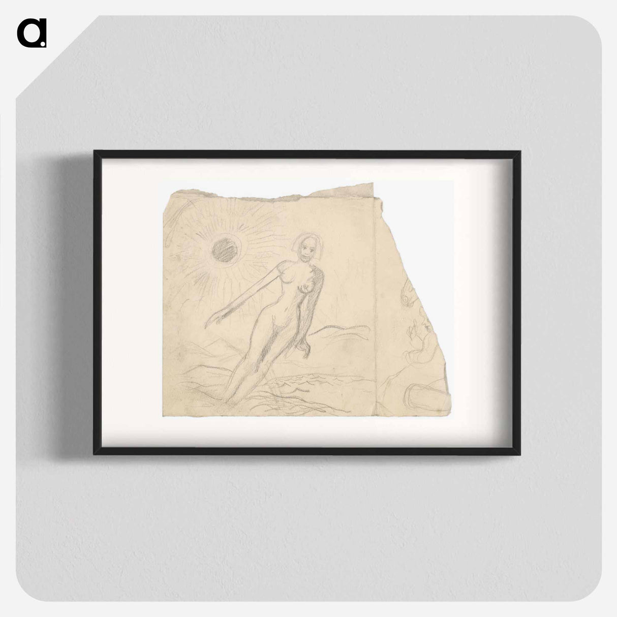 Female nude in a landscape - アーノルド ピーター ワイズ クビンチャン Poster.