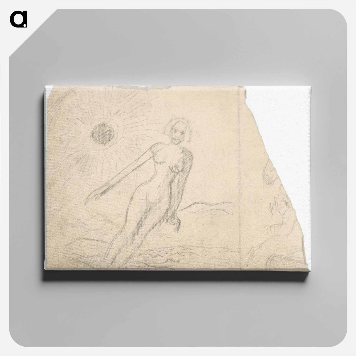 Female nude in a landscape - アーノルド ピーター ワイズ クビンチャン Canvas.