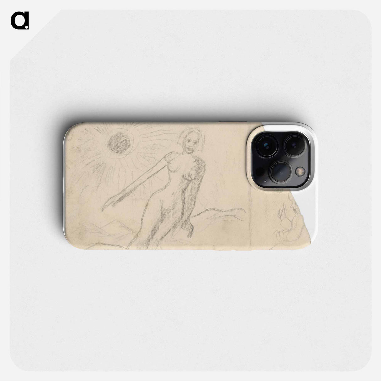 Female nude in a landscape - アーノルド ピーター ワイズ クビンチャン Phone Case.