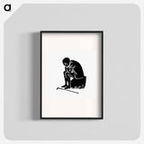 アートポスター-Crying Man Silhouette from Michael's Crag
 - 大英図書館 Poster.