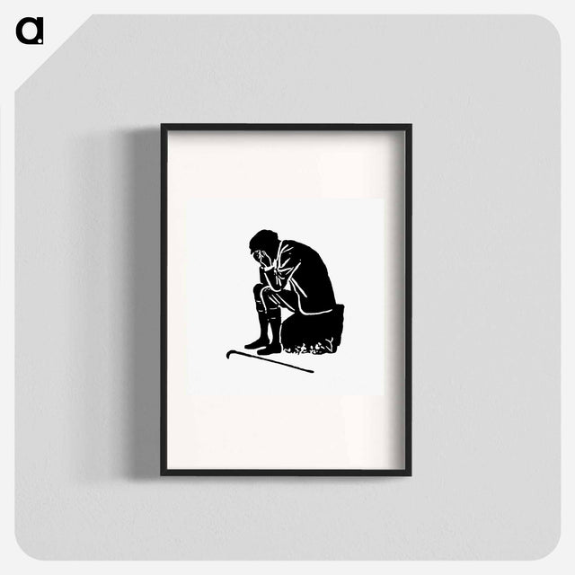 アートポスター-Crying Man Silhouette from Michael's Crag
 - 大英図書館 Poster.