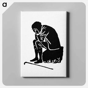 アートパネル-Crying Man Silhouette from Michael's Crag
 - 大英図書館 Canvas.