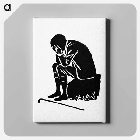 アートパネル-Crying Man Silhouette from Michael's Crag
 - 大英図書館 Canvas.