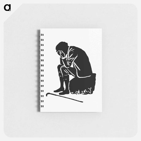 アートメモ帳-Crying Man Silhouette from Michael's Crag
 - 大英図書館 Memo.