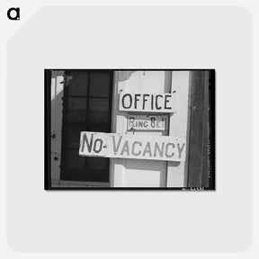 アートポストカード-No Vacancy
 - ラッセル リー Postcard.