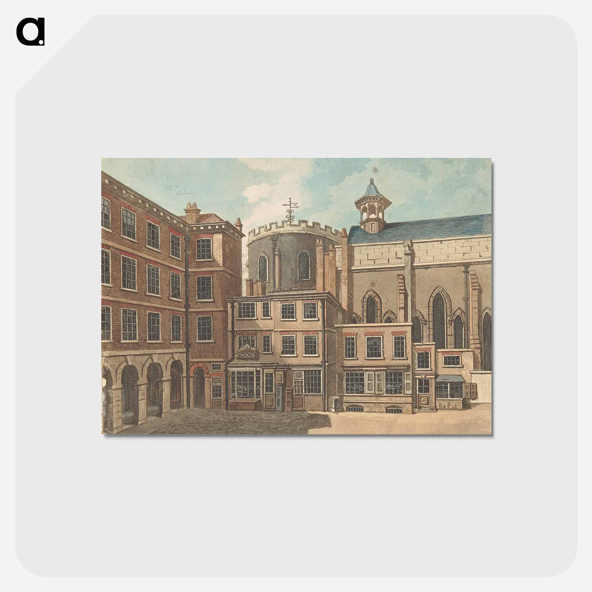 アートポストカード-Temple Church
 - イェール大学アートギャラリー Postcard.