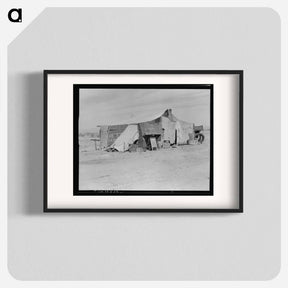 アートポスター-Home of a dust bowl refugee in California - ドロテア ラング Poster.