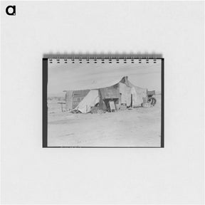 アートメモ帳-Home of a dust bowl refugee in California - ドロテア ラング Memo.