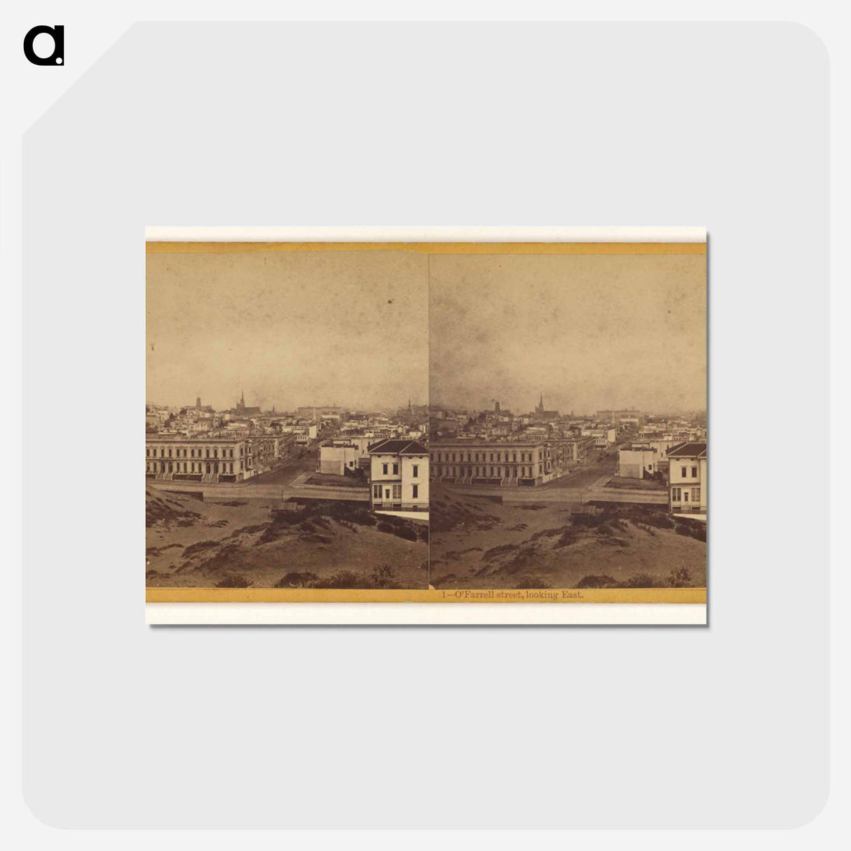 アートポストカード-O'Farrell Street, Looking East
 - エドワード マイブリッジ Postcard.