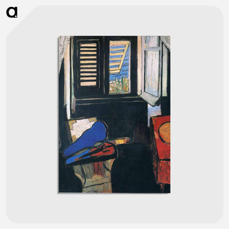 アートポストカード-Interior with a Violin - アンリ マティス Postcard.
