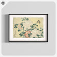 アートポスター-Hokusai's Peonies and Butterfly - 葛飾 北斎 Poster.