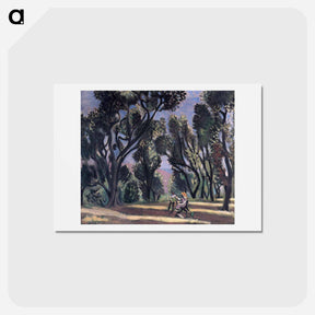 アートポストカード-Landscape With a Bench - アンリ マティス Postcard.