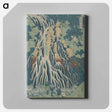 アートパネル-Falling Mist Waterfall at Mount Kurokami in Shimotsuke Province, from the series A Tour of Waterfalls in Various Provinces - 葛飾 北斎 Canvas.