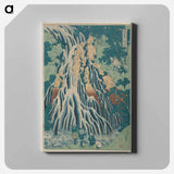 Falling Mist Waterfall at Mount Kurokami in Shimotsuke Province, from the series A Tour of Waterfalls in Various Provinces - Katsushika Hokusai Canvas.