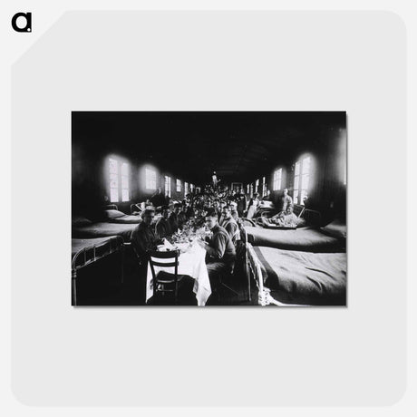 アートポストカード-U. S. Army Base Hospital Number 9, Chateauroux, France: Christmas Dinner
 - 国立医学図書館 Postcard.