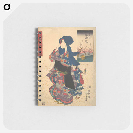 アートメモ帳-Six Poetic Sages as Young Women at the Plum Garden at Kameido
 - 歌川 国貞 Memo.