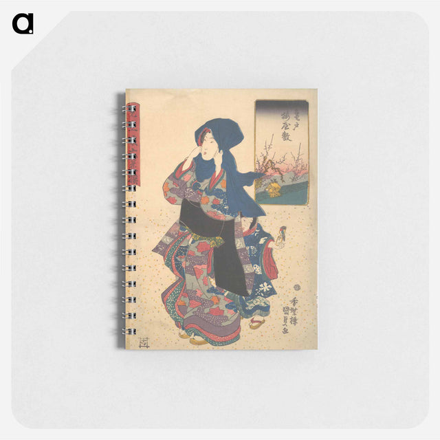 アートメモ帳-Six Poetic Sages as Young Women at the Plum Garden at Kameido
 - 歌川 国貞 Memo.