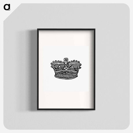 アートポスター-Victorian Crown, after a Design in the British Library
 - 大英図書館 Poster.