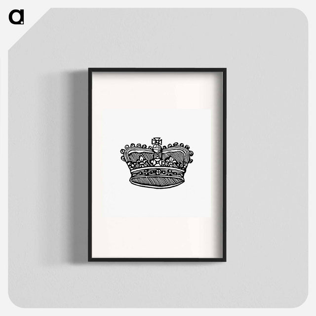 アートポスター-Victorian Crown, after a Design in the British Library
 - 大英図書館 Poster.