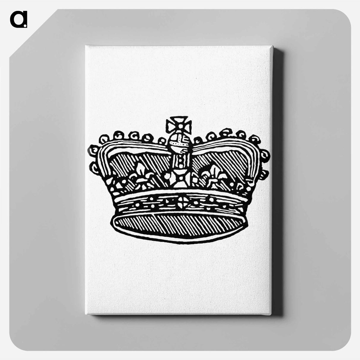 アートパネル-Victorian Crown, after a Design in the British Library
 - 大英図書館 Canvas.