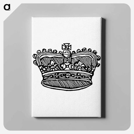 アートパネル-Victorian Crown, after a Design in the British Library
 - 大英図書館 Canvas.