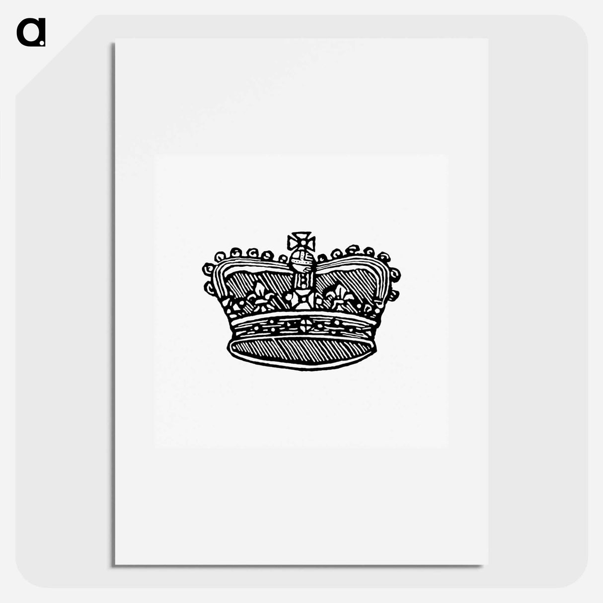 アートポスター-Victorian Crown, after a Design in the British Library
 - 大英図書館 Poster.