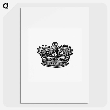 アートポスター-Victorian Crown, after a Design in the British Library
 - 大英図書館 Poster.