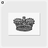 アートポストカード-Victorian Crown, after a Design in the British Library
 - 大英図書館 Postcard.