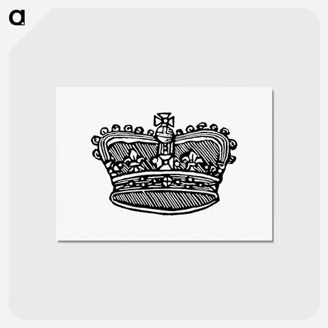 アートポストカード-Victorian Crown, after a Design in the British Library
 - 大英図書館 Postcard.