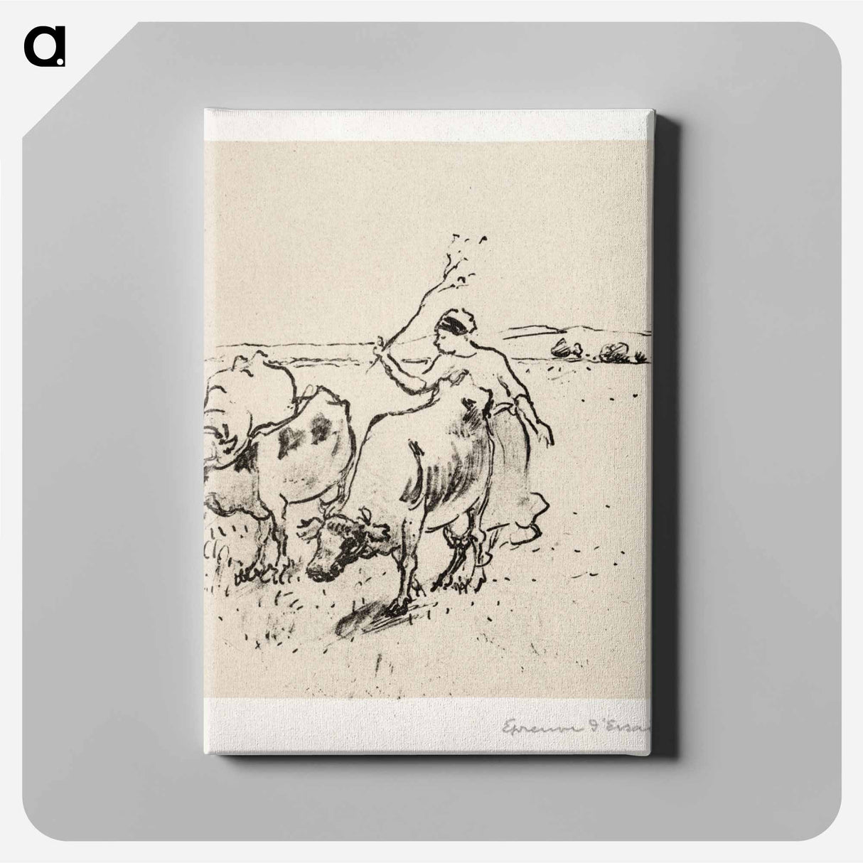 アートパネル-Cowherder
 - クリーブランド美術館 Canvas.