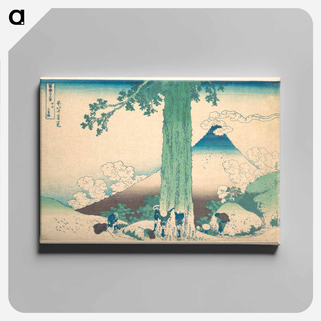 Mishima Pass in Kai Province - Katsushika Hokusai Canvas.
