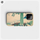 Mishima Pass in Kai Province - Katsushika Hokusai Phone Case.