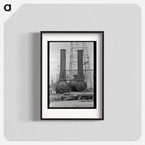 アートポスター-Steam Boilers at Oil Well, Kilgore
 - ラッセル リー Poster.