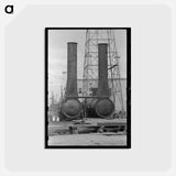 アートポストカード-Steam Boilers at Oil Well, Kilgore
 - ラッセル リー Postcard.