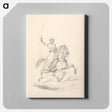 アートパネル-Turbaned Cavalryman, Right Arm with Curved Sword Upraised
 - イェール大学アートギャラリー Canvas.
