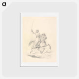 アートポストカード-Turbaned Cavalryman, Right Arm with Curved Sword Upraised
 - イェール大学アートギャラリー Postcard.