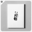 アートパネル-Sign Language for Letter E From What I Saw in New York; or, a Bird's-Eye View of City Life
 - 大英図書館 Canvas.