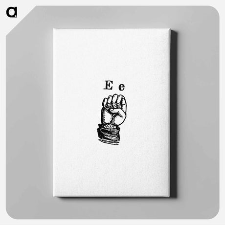 アートパネル-Sign Language for Letter E From What I Saw in New York; or, a Bird's-Eye View of City Life
 - 大英図書館 Canvas.