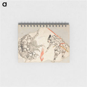 アートメモ帳-Hokusai's Enormous spider - 葛飾 北斎 Memo.