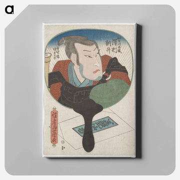 Figure Reflected in a Hand Mirror
 - 歌川 国貞 Canvas.