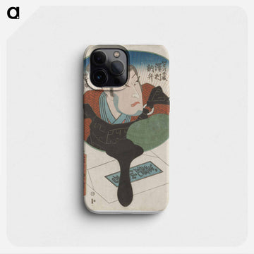 Figure Reflected in a Hand Mirror
 - 歌川 国貞 Phone Case.