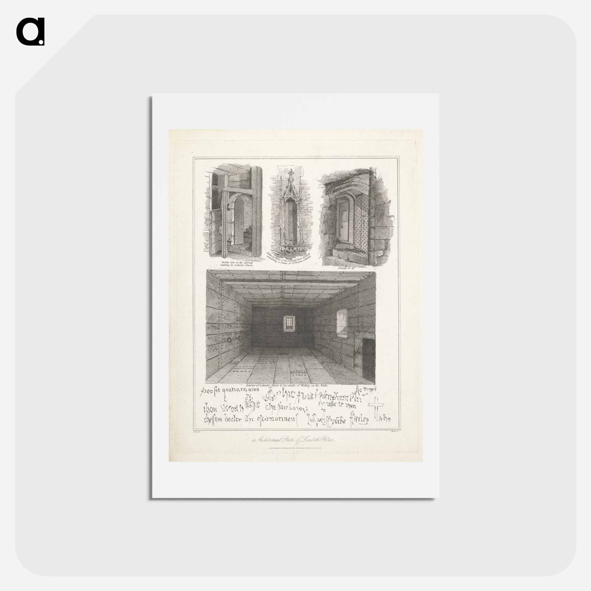 アートポストカード-Architectural Parts of Lambeth Palace
 - イェール大学アートギャラリー Postcard.
