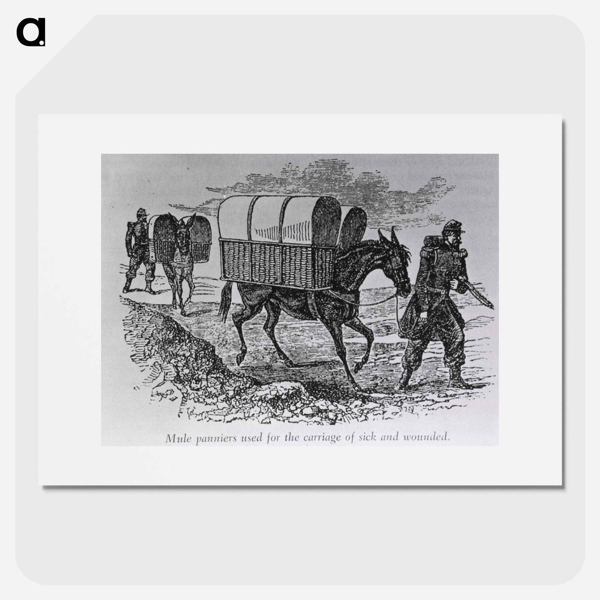 アートポスター-Transportation of the Wounded
 - 国立医学図書館 Poster.