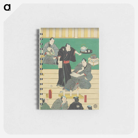 アートメモ帳-Vertical ōban Pentaptych, Second Sheet from Left
 - 歌川 国貞 Memo.