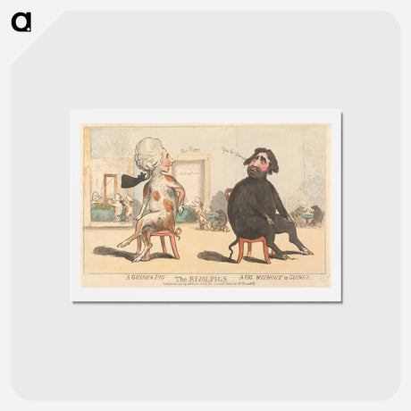 アートポストカード-The Rival Pigs
 - イェール大学アートギャラリー Postcard.